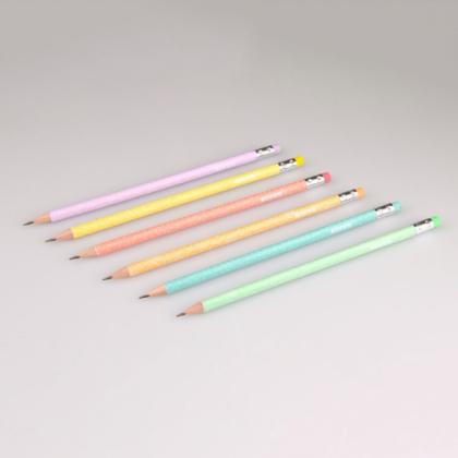 Карандаш прост. "Grafitos Style Pastel", НВ, с ластиком, ассорти