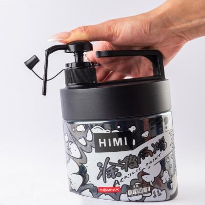 Краски акриловые "Himi" 070 охра, 1 л, банка с помпой