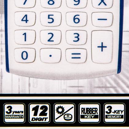 Кальк. карм. 12р. SHC312+BK Rebell белый/черный 105*64*9 мм