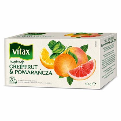 Чайный напиток "Vitax" 20*2 г., фруктовый, со вкусом малины