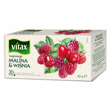 Чайный напиток "Vitax" 20*2 г., фруктовый, со вкусом малины