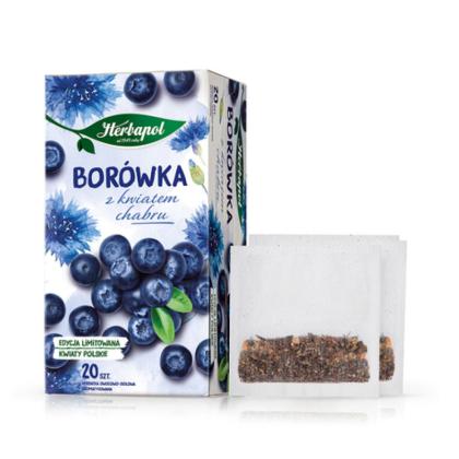 Чайный напиток "Herbapol" 20*2,3 г., фруктовый, со вкусом черники и василька