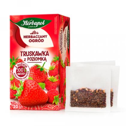 Чайный напиток "Herbapol" 20*2,3 г., фруктово-травяной, со вкусом персика и ромашки