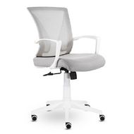 Кресло д/персонала UTFC СН-800 Энжел сетчатая ткань, серый, крестов. пластик, корпус белый