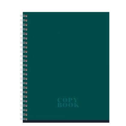 Тетрадь А5 48 л., клет. "Monocolor. Dark" скоба сбоку, обл. карт., ассорти