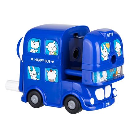 Точилка на 1 отв. "Bus" с вращ. механ., ассорти