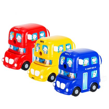 Точилка на 1 отв. "Bus" с вращ. механ., ассорти