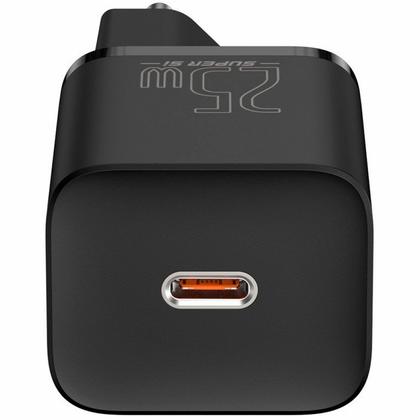 Сетевое зарядное устройство Baseus TZCCSUP-L01 Super Si Quick Charger Type-C 25W (кабель Type-C-Type-C 1m) Black