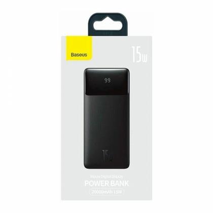 Внешний аккумулятор Baseus, PPBD050102, Bipow Digital Display Power Bank 20000mAh 15W, PPBD20, White