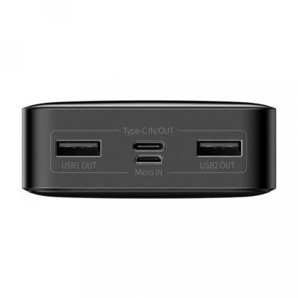 Внешний аккумулятор Baseus, PPBD050102, Bipow Digital Display Power Bank 20000mAh 15W, PPBD20, White 