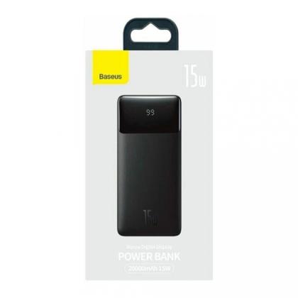 Внешний аккумулятор Baseus, PPBD050101, Bipow Digital Display Power Bank 20000mAh 15W, PPBD20, Black