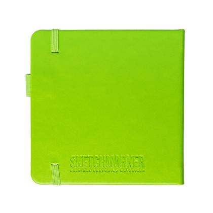 Скетчбук "Sketchmarker" 12*12 см, 140 г/м2, 80 л., синий неон