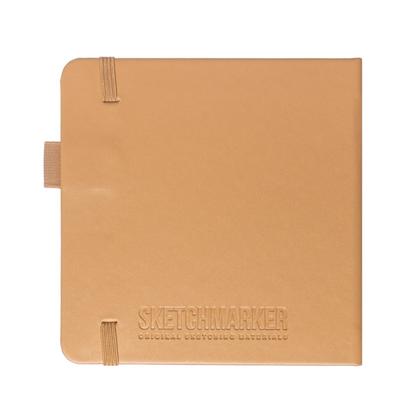 Скетчбук "Sketchmarker" 12*12 см, 140 г/м2, 80 л., синий неон