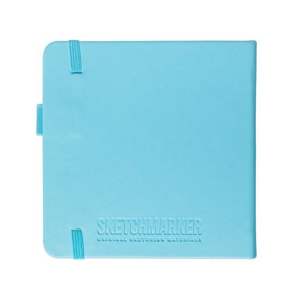 Скетчбук "Sketchmarker" 12*12 см, 140 г/м2, 80 л., синий неон