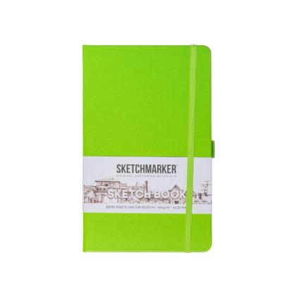 Скетчбук "Sketchmarker" 13*21 см, 140 г/м2, 80 л., зеленый луг