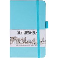 Скетчбук "Sketchmarker" 9*14 см, 140 г/м2, 80 л., небесно-голубой