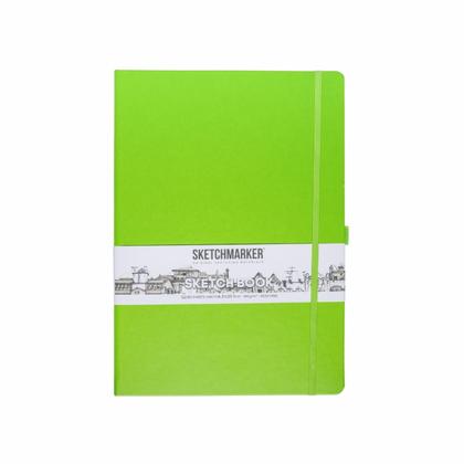 Скетчбук "Sketchmarker" 21*29,7 см, 140 г/м2, 80 л., зеленый луг