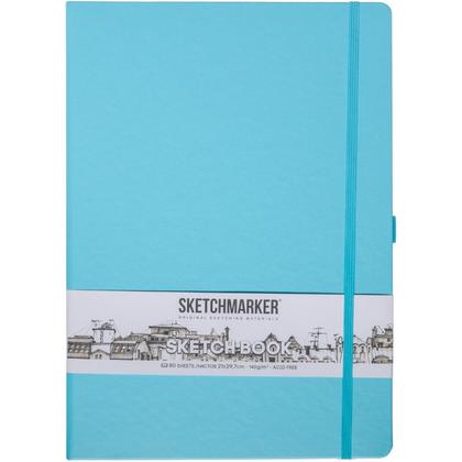 Скетчбук "Sketchmarker" 21*29,7 см, 140 г/м2, 80 л., небесно-голубой