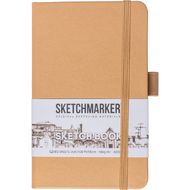 Скетчбук "Sketchmarker" 9*14 см, 140 г/м2, 80 л., капучино