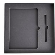 Коробка подарочная крышка-дно 250*250*35 мм., с ложементом 2 предмета, картон., черный