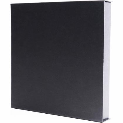 Коробка подарочная-пенал трехклапанный 250*250*35 мм., с ложементом 3 предмета, на магните, картон., черный