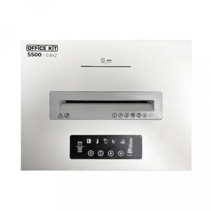Уничтожитель Office Kit S500 (P-7, 0.8x2мм, 5-7 листов, 50 литров, раб.цикл 30 мин) 