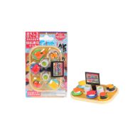 Ластик "IWAKO Conveyor Belt Sushi" 6 шт., фигурные, ассорти, блистер