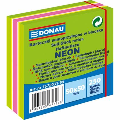 Бумага д/з на кл. осн. 50*50 мм "Donau" 250 л., розовый