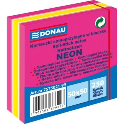 Бумага д/з на кл. осн. 50*50 мм "Donau" 250 л., розовый