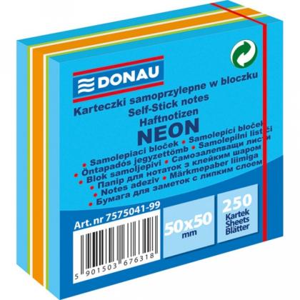 Бумага д/з на кл. осн. 50*50 мм "Donau" 250 л., розовый