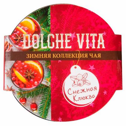 Чай "Dolche vita" ст/б, 50 гр., черный, "Снежная клюква"