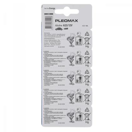 бат_гальв. эл-т щел. (алкал.) 12 V A23 5 BL 5шт. Pleomax Samsung 
