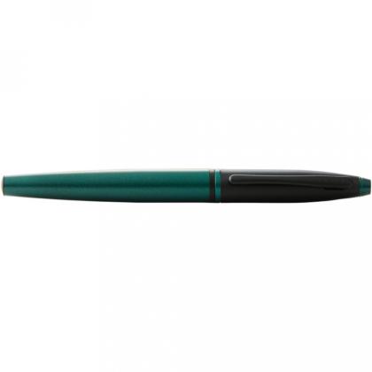 Ручка роллер "Calais Matte Green and Black Lacquer" 0,7 мм, метал., подарочн. упак., матовый зеленый/черный, стерж. черный