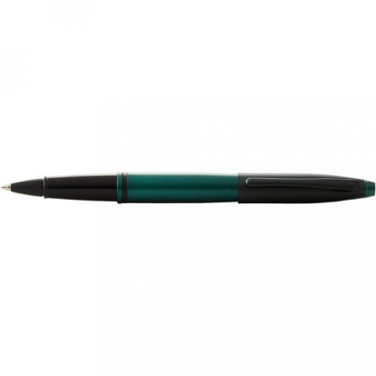 Ручка роллер "Calais Matte Green and Black Lacquer" 0,7 мм, метал., подарочн. упак., матовый зеленый/черный, стерж. черный