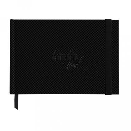 Скетчбук "Rhodia Touch" 10,5*14,8 см, 300г/м2 , 20л, 100% хлопок, хол. пресс,  черный