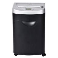 Уничтожитель Jinpex JP-830C (P-5, 2x10мм, до 15 листов, 34 литра, диски, карты, скобы, малые скрепки, раб.цикл 15 мин.)