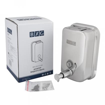 Диспенсер BXG SD H1-500 для мыла жидкого 0,5л, металл, глянцевый