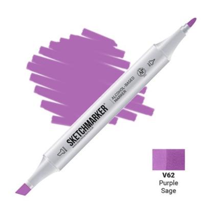 Маркер перм., худ. "Sketchmarker" двухсторонний, V62 бордовый шалфей