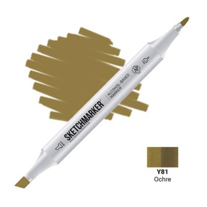 Маркер перм., худ. "Sketchmarker" двухсторонний, Y81 охра