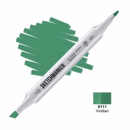 Маркер перм., худ. "Sketchmarker" двухсторонний, BG40 зеленая киноварь