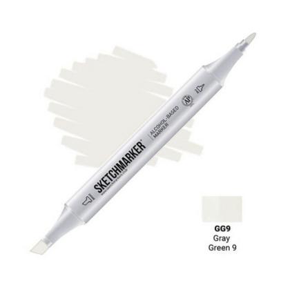 Маркер перм., худ. "Sketchmarker" двухсторонний, GG9 серо зеленый 9