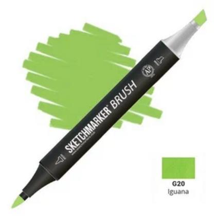 Маркер перм., худ. "Sketchmarker" двухсторонний, G20 игуана