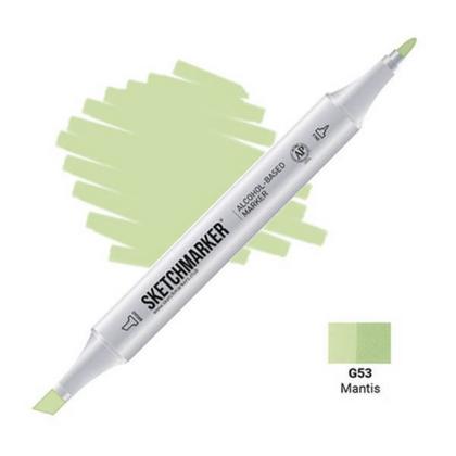 Маркер перм., худ. "Sketchmarker" двухсторонний, G53 богомол