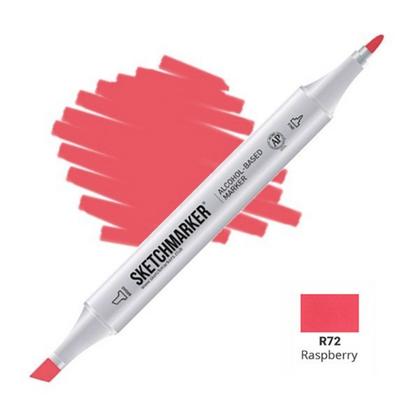 Маркер перм., худ. "Sketchmarker" двухсторонний, R72 малиновый