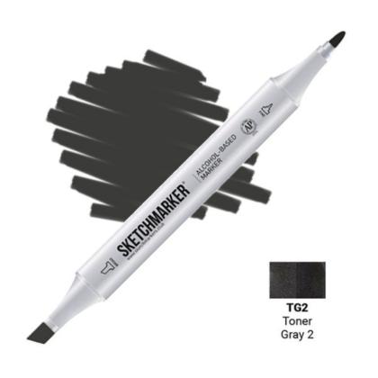 Маркер перм., худ. "Sketchmarker" двухсторонний, TG2 серый тонированный 2