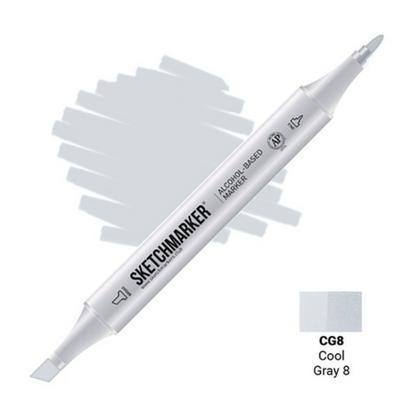 Маркер перм., худ. "Sketchmarker" двухсторонний, CG8 серый прохладный 8