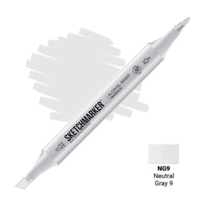 Маркер перм., худ. "Sketchmarker" двухсторонний, NG9 серый нейтральный 9