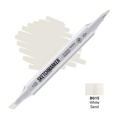 Маркер перм., худ. "Sketchmarker" двухсторонний, BG15 белый песок