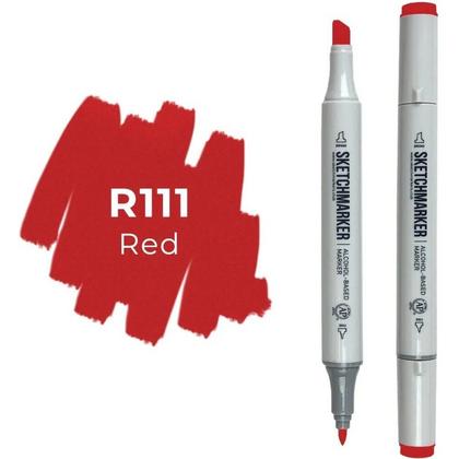 Маркер перм., худ. "Sketchmarker" двухсторонний, R111 красный