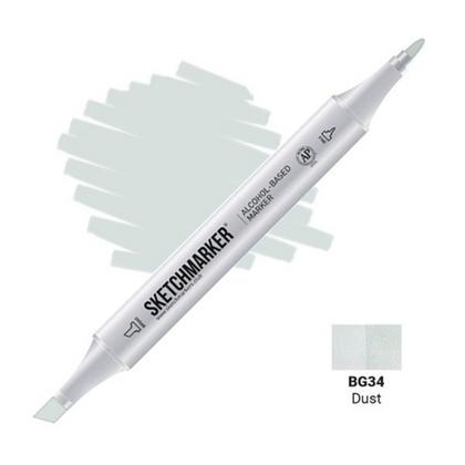Маркер перм., худ. "Sketchmarker" двухсторонний, BG34 грязь